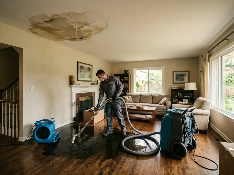 attic-pipe-burst-ceiling-drip-008 — frequently asked questions, Water Damage Restoration & Carpet Care in Maplewood, MO